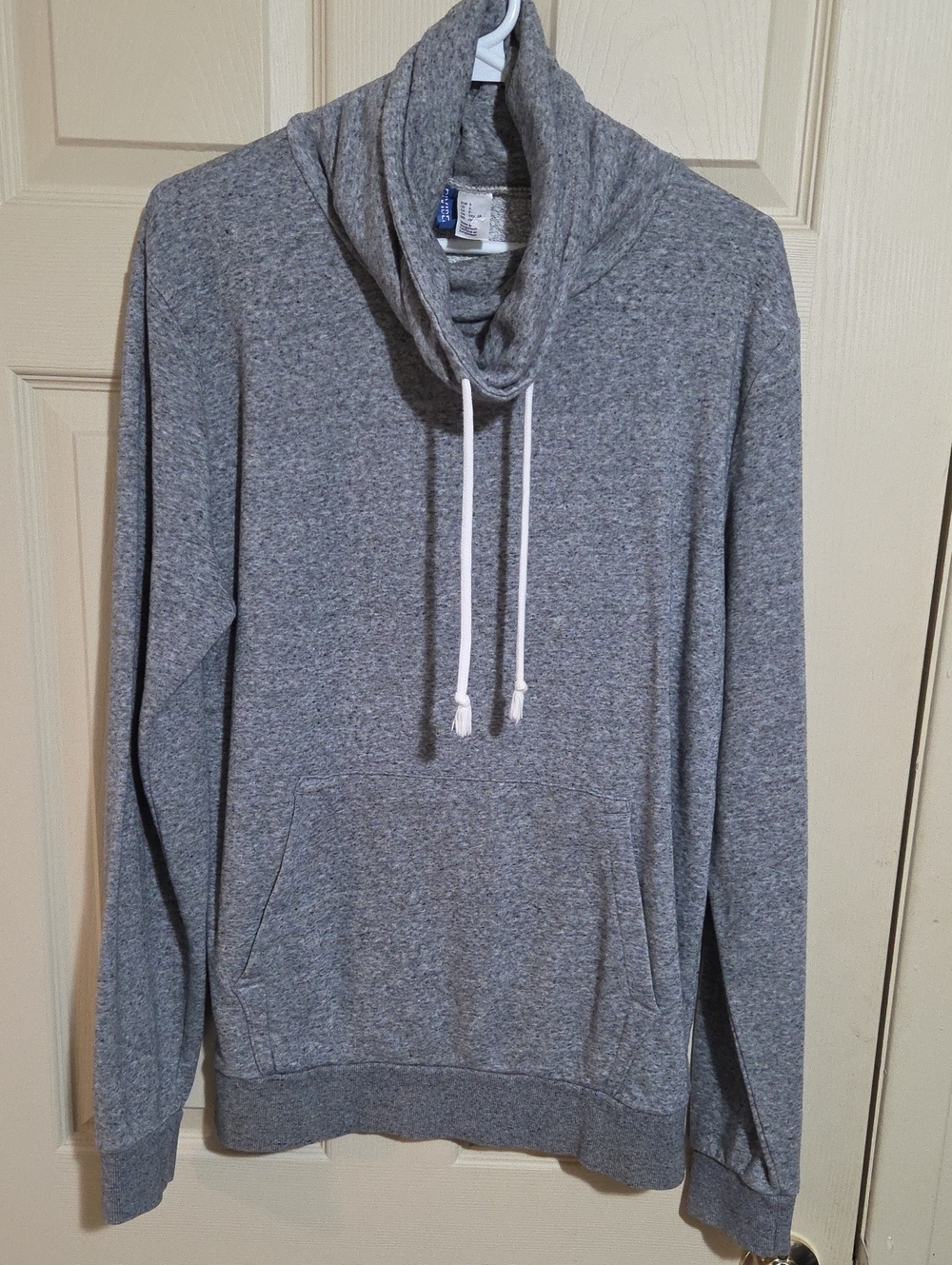 Divided Men’s Heather Gray Cowl Neck Hoodie